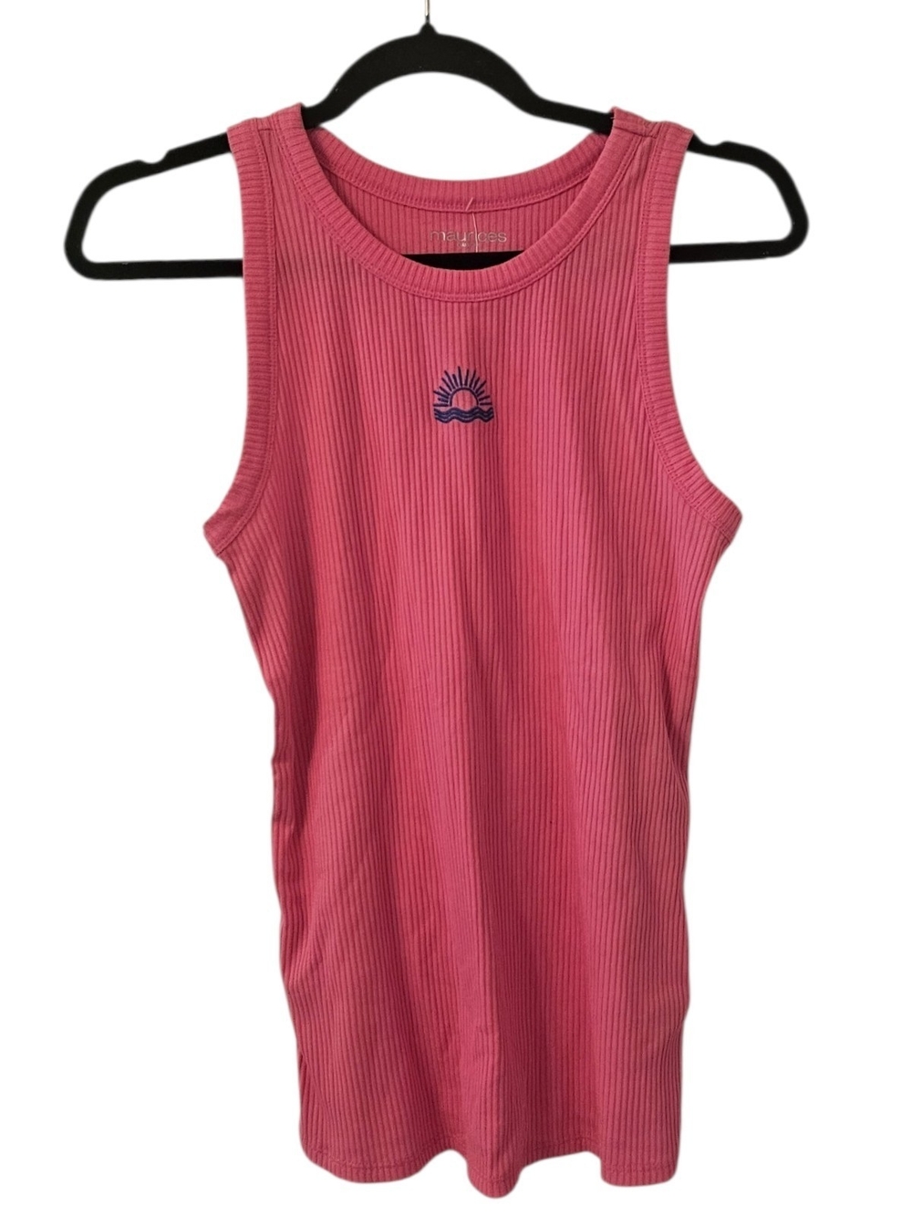 Pink and Blue Maurices Women's Classic Fit Ribbed Tank Top